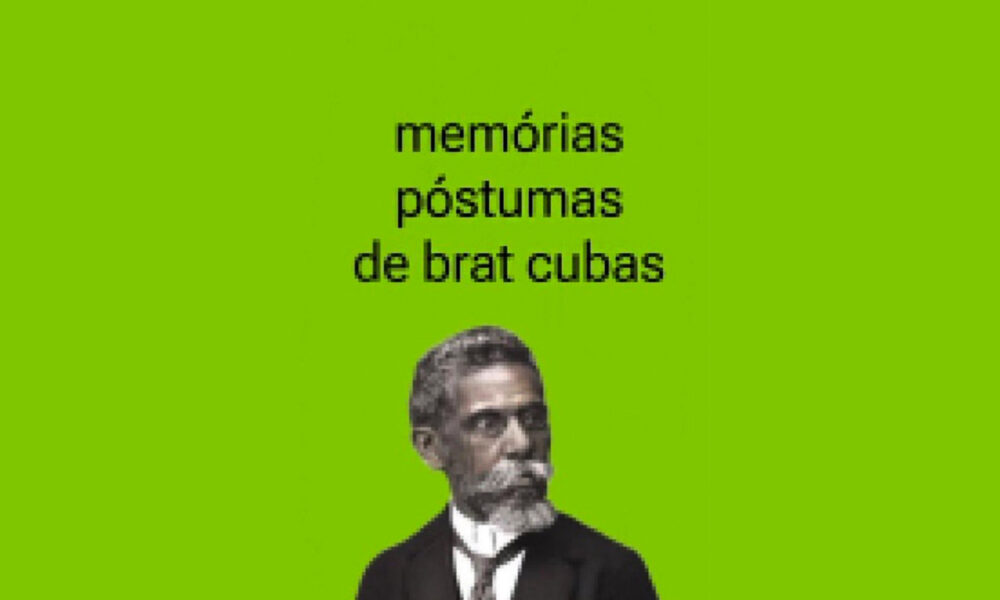 Publicação da rede social X é uma paródia do álbum Brat. O título "Memórias Póstumas de Brat Cubas" e a imagem de Machado de Assis.