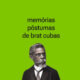 Publicação da rede social X é uma paródia do álbum Brat. O título "Memórias Póstumas de Brat Cubas" e a imagem de Machado de Assis.